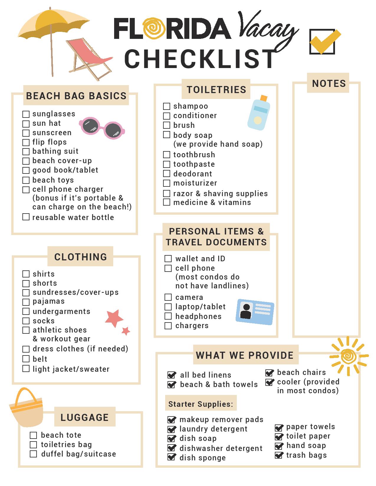 What To Pack For a Florida Beach Vacation